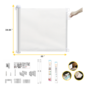 Prodigio Baby fornitore SG009 sicurezza per bambini <span class=keywords><strong>porta</strong></span> retrattile <span class=keywords><strong>porta</strong></span> di protezione per bambini con PVC ABS metallo maglia barriera nuovo modello - Product Image 5