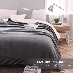 <span class=keywords><strong>Couverture</strong></span> en peluche polaire de flanelle électrique pour l'hiver, lit chaud réversible portable et jet de canapé lavable pour un usage domestique - Product Image 4