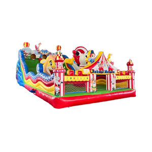 El castillo hinchable más vendido, castillo hinchable para niños, casa de rebote para colores brillantes baratos con toboganes, un castillo hinchable para ambos sexos - Product Image 4