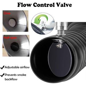 Bras extracteur de fumée de soudure flexible réglable de 3,0 m avec capot de 200 mm, parfait pour l'assemblage électronique, les postes de travail, le soudage - Product Image 3