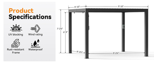 Pergola in Alluminio per Esterni all'Ingrosso per <span class=keywords><strong>Aziende</strong></span> di <span class=keywords><strong>Design</strong></span> per Esterni - Product Image 5