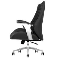 Fauteuil roulant de qualité supérieure pour le bureau Chef de salle de bureau Confort commercial PDG exécutif à dossier moyen