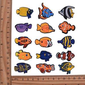 بيع بالجملة سلسلة حيوانات المحيط أسماك العالم تحت الماء Pvc سحر اكسسوارات الأحذية ديي نيمو زينة سحر سيليكون السحر - Product Image 3