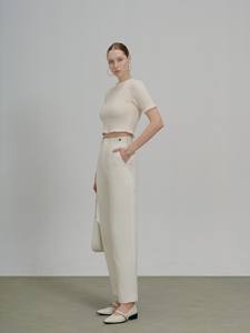 Julia alta moda elegante estilo minimalista pantalones holgados de invierno para mujer diseño plano transpirable con servicio ODM de alta calidad - Product Image 3