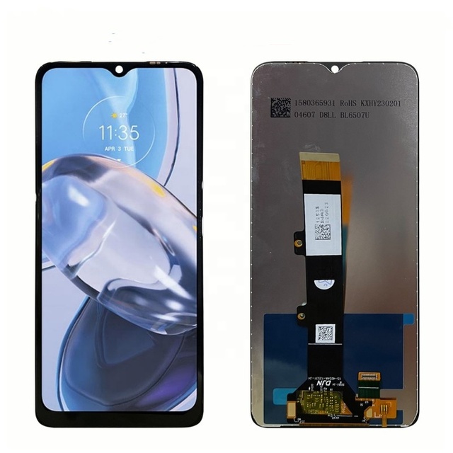 Repair Parts for Motorola Moto E22 LCD Display Touch Screen Digitizer Assembly With Frame for Moto E22i Display LCD Screen
