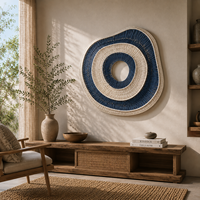 Décoration murale texturée en corde 3D faite à la main, style minimaliste de luxe, murale moderne pour salon, entrée, maison modèle, fond de mur