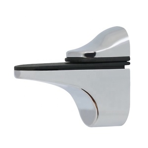 Bền Có Thể Điều Chỉnh Wall Mount Kẽm Hợp Kim Gỗ Glass Chủ Phù Hợp Kệ Khung - Product Image 1