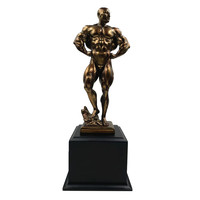 Trophée de musculation en résine Weivista, nouveau design, modèle 3D pour les tournois et les spectacles