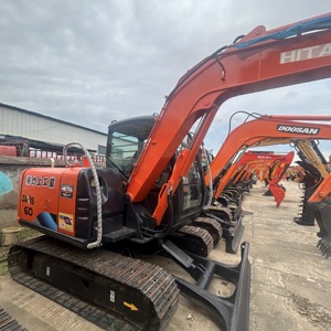 In stock used 6 ton digging machine Hitachi zx60 excavator compact digger for Urban Construction Trenching - Product Image 4