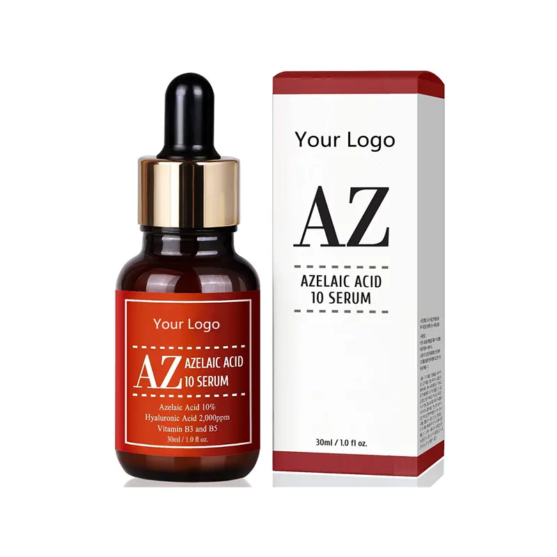 Snelle Rosacea Huidverzorging Product Verminderen Cystic Acne Litteken Roodheid Relief Azelaïnezuur 10% Facial Serum Met Niacinamide