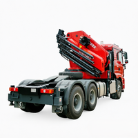 Grue télescopique hydraulique montée sur camion de 22 tonnes de capacité de levage, 8 sections, avec un rayon de travail de 21,4 m, modèle Jiangwei 880