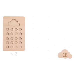 Tableau d'apprentissage numérique en bois pour enfants de 3 à 6 ans, jouet éducatif en mathématiques avec cartes numériques et pièces de comptage, aide pédagogique précoce - Product Image 5