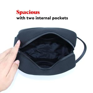 Bán buôn đa chức năng tùy chỉnh in màu đen mềm dây kéo <span class=keywords><strong>Neoprene</strong></span> Dây Kéo Túi mỹ phẩm với xử lý - Product Image 3