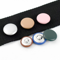 Meetee BD227 25mm DIY Vêtement Couture Accessoires Chemise Manteau Coloré Rond Boutons Décoratifs Boutons Couverts De Cuir