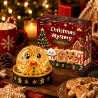 Nouveau Jouet Anti-Stress Mini en Caoutchouc Souple en Forme de Boulette de Noël, Transfrontalier, pour 14 ans et plus, Emballage Surprise