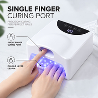 Lampe à ongles UV LED à séchage rapide pour le durcissement du gel, 48W, 52 perles LED avec lumière pour le pouce, lampe à ongles professionnelle, capteur automatique, 4 minuteurs