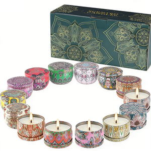 Candle Supplier Wholesale Program Luxury <b>Empty</b> Vessels Lids <b>Boxes</b> For Custom Wax Filling Retail Sourcing Display - Product Image 1