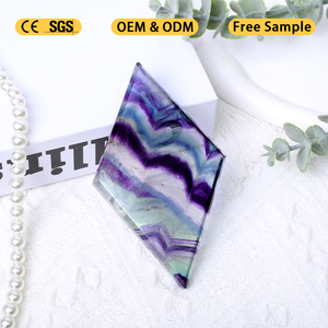 Natural Healing Wholesale Rainbow Fluorite <b>Cluster</b> Diamond Hand Carved <b>Crystal</b> for Decoration - Product Image 6