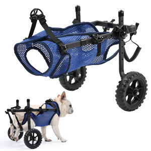 Sedia a rotelle per cani da compagnia a 2 ruote regolabile per mobilità delle gambe posteriori per animali domestici portatori di handicap o anziani-formazione e comportamento del prodotto - Product Image 1