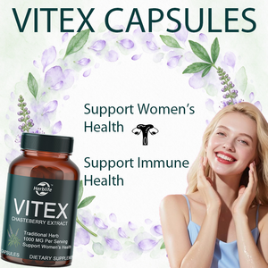Suplemento de Vitex (Chasteberry) para Mujeres, 1000 MG por Porción, Apoyo a la Salud Inmunológica y Femenina, Vegano, OEM/ODM, Gran Venta - Product Image 3