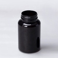 Capsule transparente de pilule de bonbon brun givré de 100ml -750ml, bouteille de Capsule de pilule en plastique ambre pour la tablette