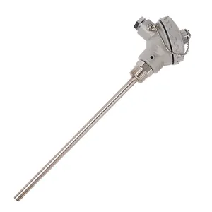 1/4 Inch Pt100 Input Pipe Temperature Sensor Furnace Thermal Resistance RTD With Shielded Wire