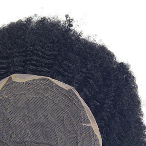 Pelucas de cabello humano de 8x10 para hombre, peluca de cabello natural con encaje completo, tupé afro negro, novedad - Product Image 5