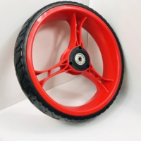 Roue de chariot de golf électrique de 10,5 pouces avec mousse EVA et jante en plastique à rayons en PP