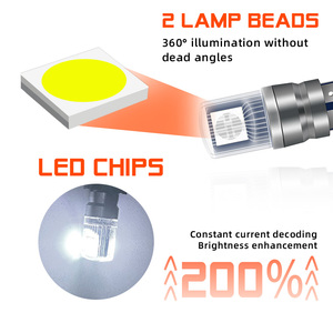 Kit <span class=keywords><strong>de</strong></span> feux <span class=keywords><strong>de</strong></span> positionnement TGZ T10 7 couleurs à choix automatique, ampoules LED 2SMD <span class=keywords><strong>W5W</strong></span>, feux <span class=keywords><strong>de</strong></span> signalisation pour voiture et camion, ampoule 194/168 - Product Image 3