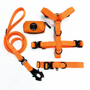 Luxus 2.5CM 4CM Tactical Combat Hunde geschirr Set Verstellbares Halsband Metalls chnalle Personal isierte Hunde leine für Spaziergänge für große - Product Image 1