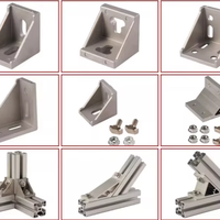 Profilé d'extrusion en aluminium série 6000 4040 4080, profilé carré en alliage anodisé, cadre industriel, découpe CNC, soudage