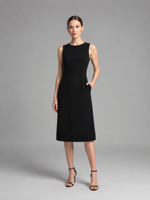 Robe maxi haut de gamme pour femmes, sans manches, en acétate, tissu lisse et respirant, motif uni élégant, lavable, service OEM importé