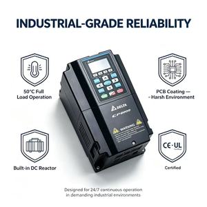 Delta VFD1100C43A-00/-21 110kW 150HP 220A 460V VFD ไดรฟ์พัดลมปั๊มน้ำ พร้อม PLC ในตัว BACnet IP00/IP20 - Product Image 5