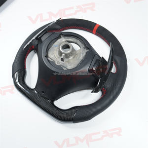 Volant en fibre de carbone rouge personnalisé privé pour BMW Série <span class=keywords><strong>3</strong></span> E92/E93/E90/M3/avec palettes de changement de vitesse - Product Image 5