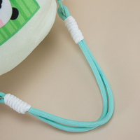 Sac à main en peluche animaux de dessin animé en forme de cylindre, vente en gros, Panda, Panda roux, Singe, avec fermeture éclair, pour le transport quotidien