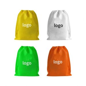 Sac de rangement en tissu non tissé personnalisé, réutilisable, écologique, imprimé en sérigraphie, pour chaussures, à prix abordable - Product Image 2