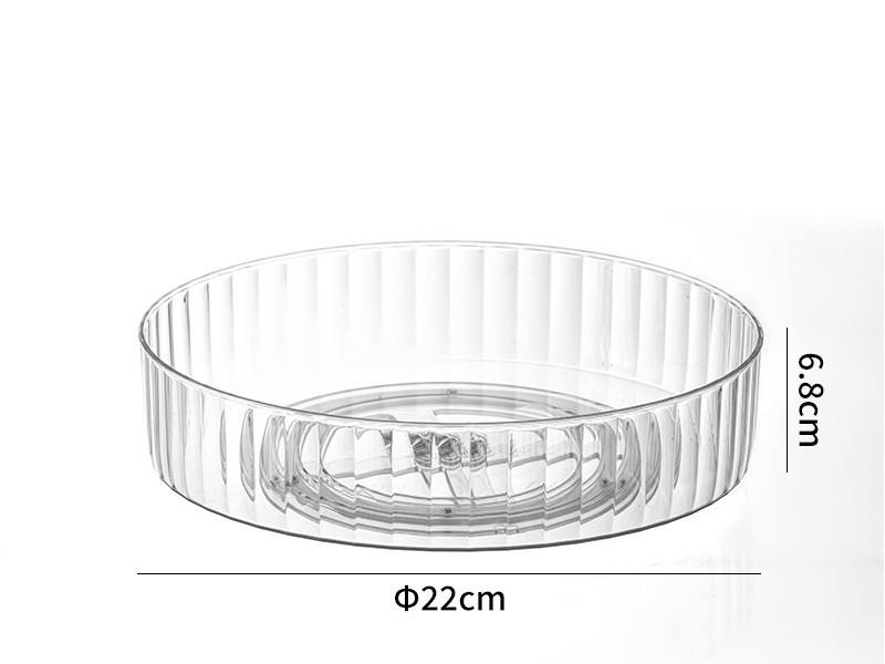 Transparent 22*22*6.8cm