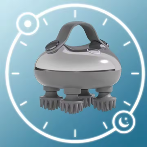 2025 la <span class=keywords><strong>Popular</strong></span> máquina de masaje de cabeza Spa masajeador de cuero cabelludo de silicona herramienta cabeza Spa masajeador de cabeza eléctrico y luz roja - Product Image 6