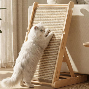 Grattoir pour chat, planche à gratter en sisal de 23 pouces avec 5 hauteurs réglables, pas d'assemblage requis, grattoirs pliables pour chat - Product Image 1