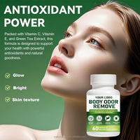 Capsules de chlorophylle de marque privée OEM de haute qualité Odeur fraîche Odeur corporelle Peau Supplément magique pour adultes directement Fabricant