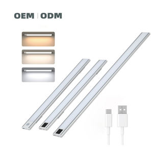 EGH USB Wiederaufladbare <span class=keywords><strong>LED</strong></span> Moderne Schrankleuchte Innenbeleuchtung für Küchenschränke Kabellose Bewegungssensor Dimmbare Aluminium-Kunststoff-Leuchte - Product Image 1