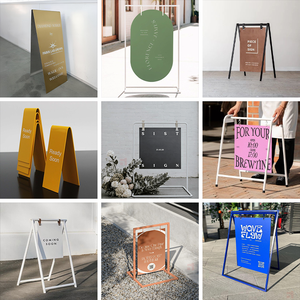 Letrero LED Digital Tipo A para Publicidad Exterior con Pantalla Luminosa, Letrero <span class=keywords><strong>de</strong></span> Acrílico y Acero Inoxidable para Tiendas, Salones y Aceras - Product Image 2