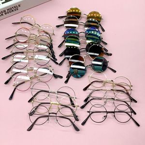 Children's Round <strong>Glasses</strong> <strong>Frame</strong> Shooting Props Children's Street Shot <strong>Baby</strong> Sunglasses Metal Toys - Product Image 4