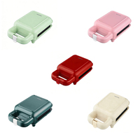 Mini gaufrier électrique avec plaques antiadhésives, thermostat réglable, boîtier froid au toucher, voyant lumineux, protection contre la surchauffe, usage domestique