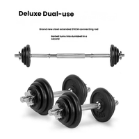 Ensemble d'haltères réglables en fonte avec connecteur de barre, équipement de fitness pour la maison, étui de rangement inclus