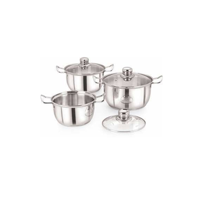 Casserole en acier inoxydable à fond conique pour induction, avec base épaisse, couvercle hermétique et design durable, idéale pour la cuisson - Product Image 1