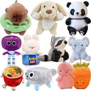 Peluche de Panda Súper Suave, Tradicional, Blanco y Negro, Regalo de Recuerdo Chino para Amantes del Bambú, Animal de Peluche Relleno de Algodón PP para Bebés, Cumpleaños - Product Image 2