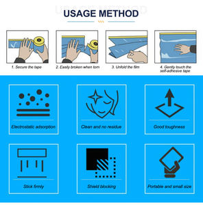 حماية السيارات قناع الطلاء الشريط ثني قبل الشريط اخفاء الشريط فيلم للاستخدام في اللوحة - Product Image 6