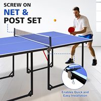Table de ping-pong pliable en acier et MDF 2026, épaisseur 12 mm, 23 kg, moderne, mobile, pour entraînement familial intérieur/extérieur