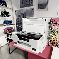 30cm Semi-automatische Nieuwe DTF Printer Multi Head XP600 Commerciële Heat Transfer T-shirt Printmachine voor Kledingbedrijven
